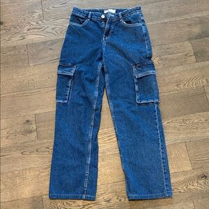 BERSHKA Blue Cargo Jeans